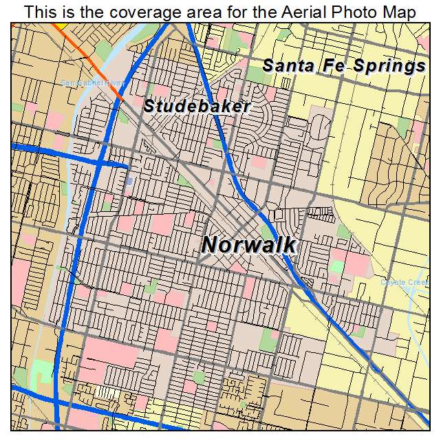 Norwalk, CA location map 