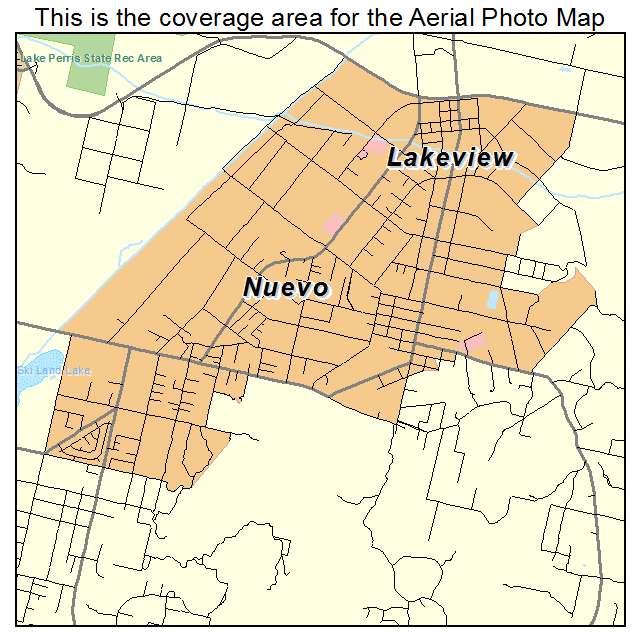 Nuevo, CA location map 