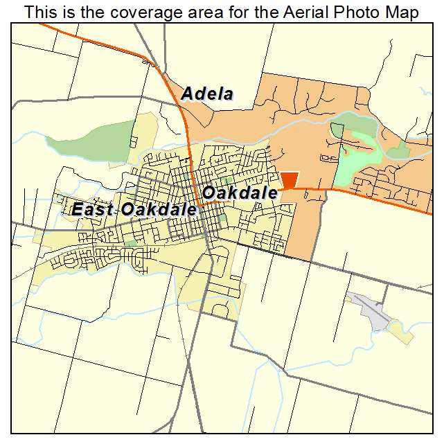 Oakdale, CA location map 