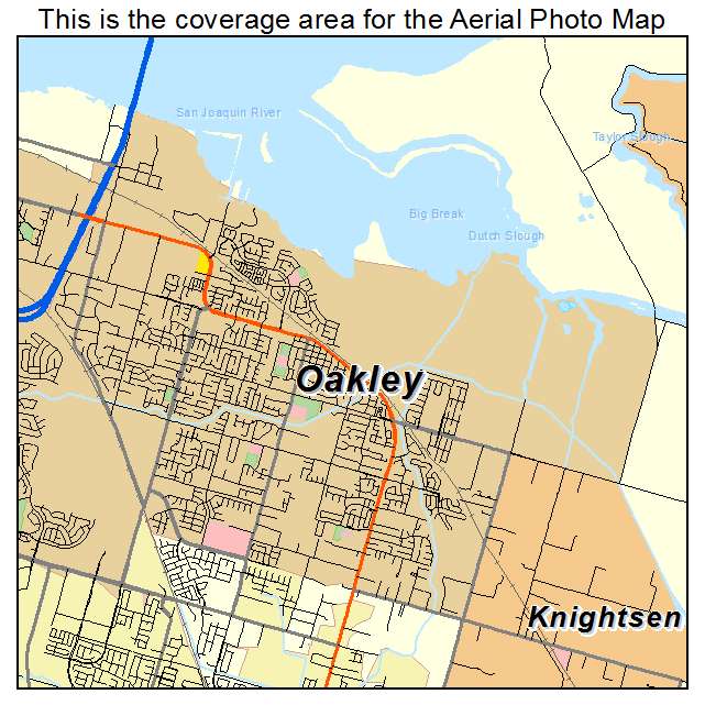 Oakley, CA location map 