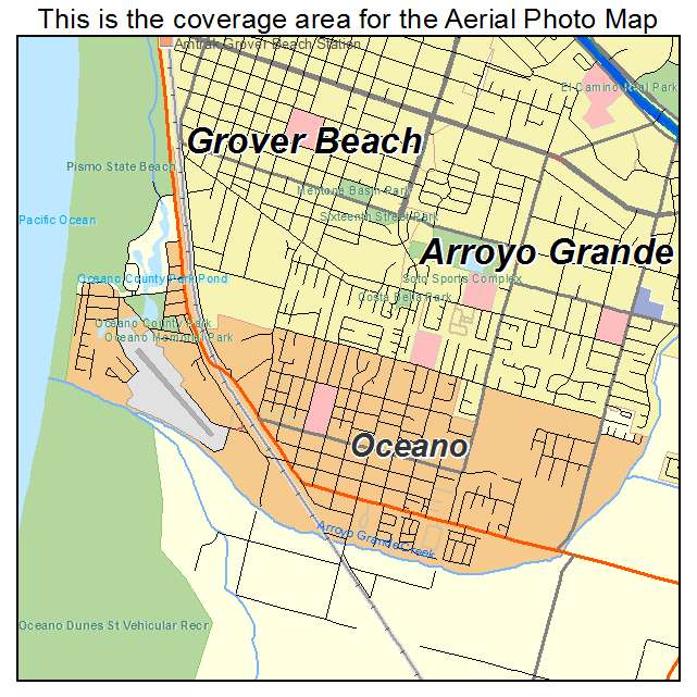 Oceano, CA location map 