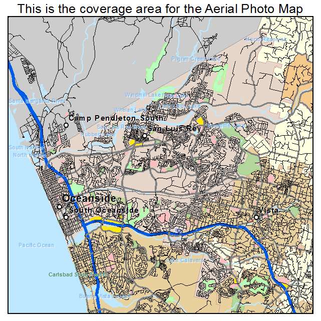 Oceanside, CA location map 