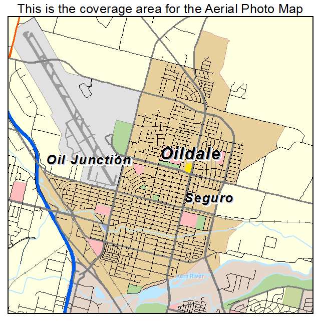 Oildale, CA location map 
