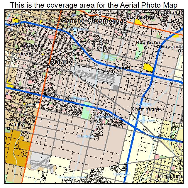 Ontario, CA location map 