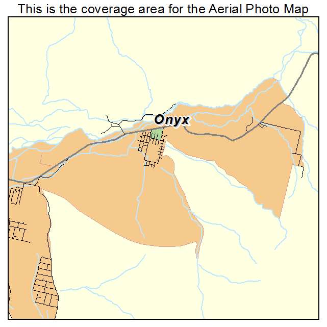 Onyx, CA location map 