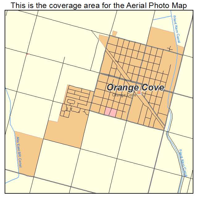 Orange Cove, CA location map 