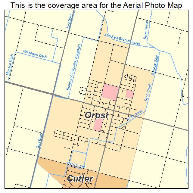 Orosi, CA location map 