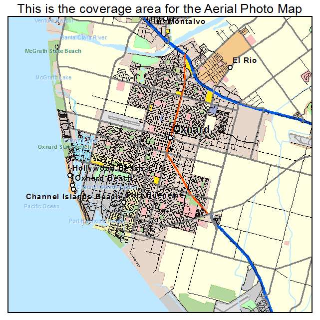 Oxnard, CA location map 