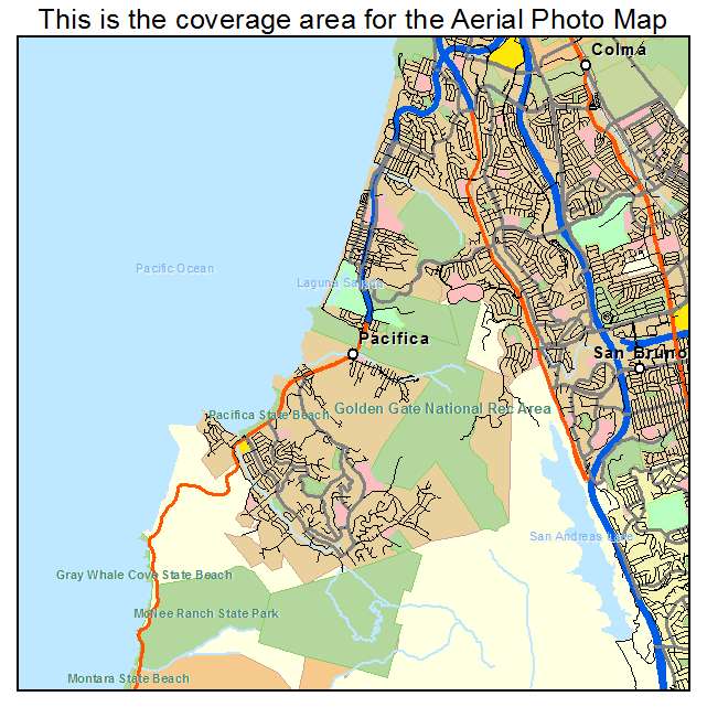 Pacifica, CA location map 