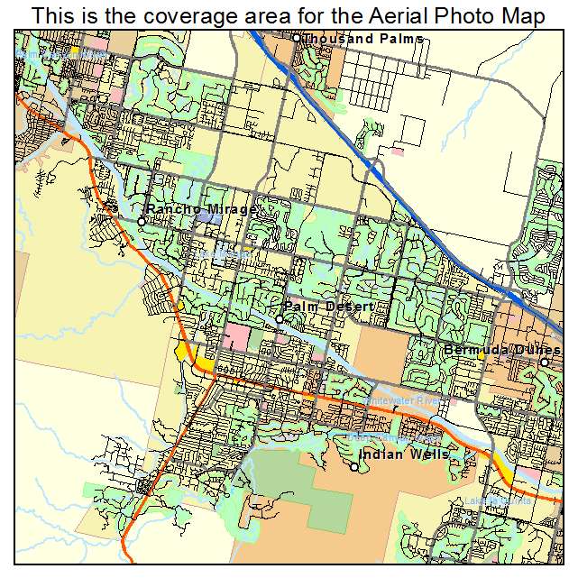 Palm Desert, CA location map 