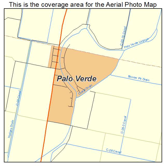 Palo Verde, CA location map 