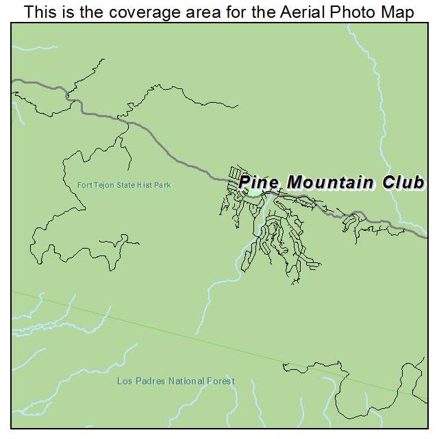 Pine Mountain Club, CA location map 