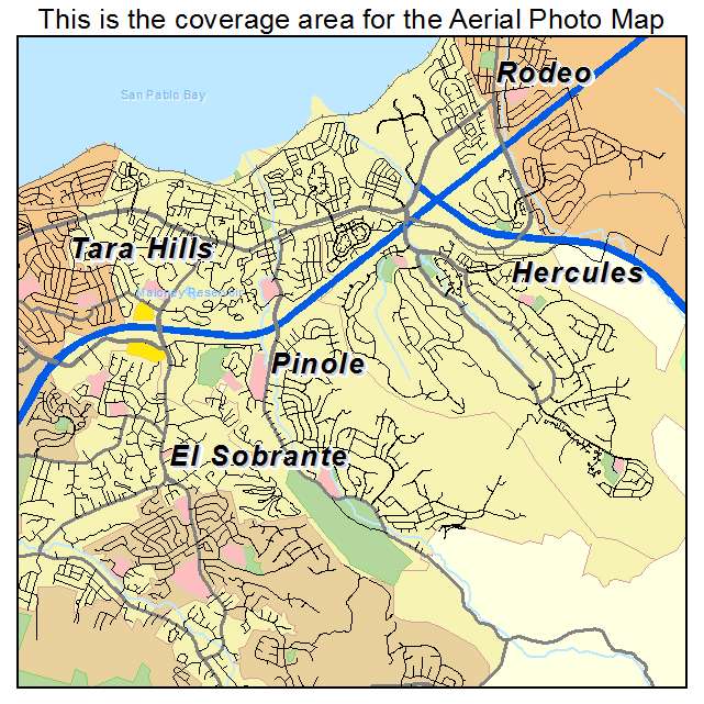 Pinole, CA location map 