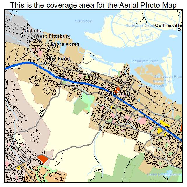 Pittsburg, CA location map 