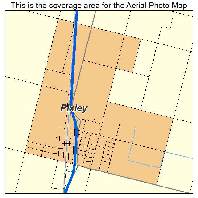 Pixley, CA location map 