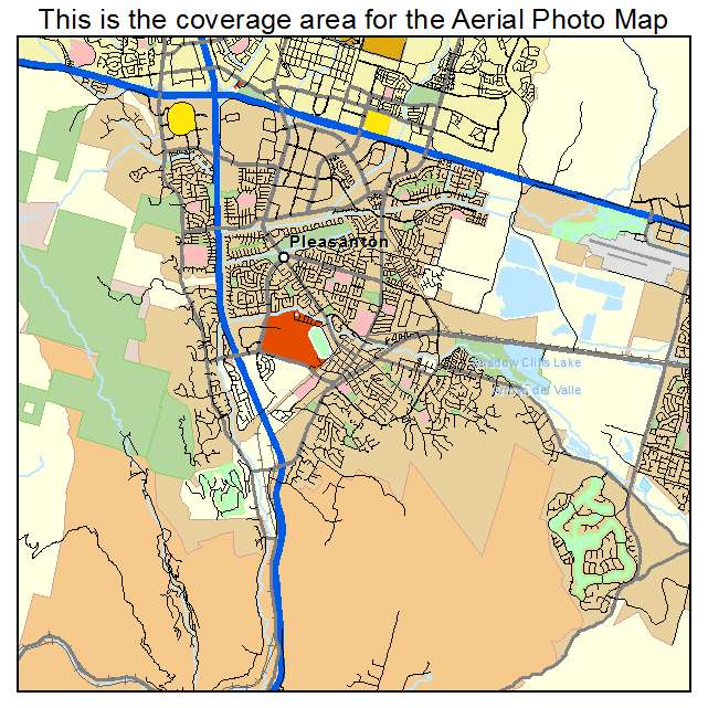 Pleasanton, CA location map 