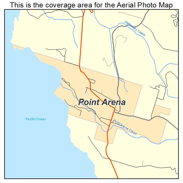 Point Arena, CA location map 