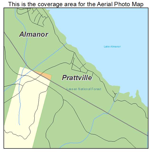 Prattville, CA location map 