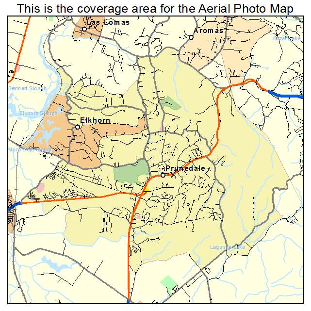 Prunedale, CA location map 