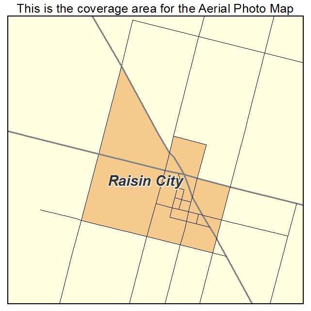 Raisin City, CA location map 