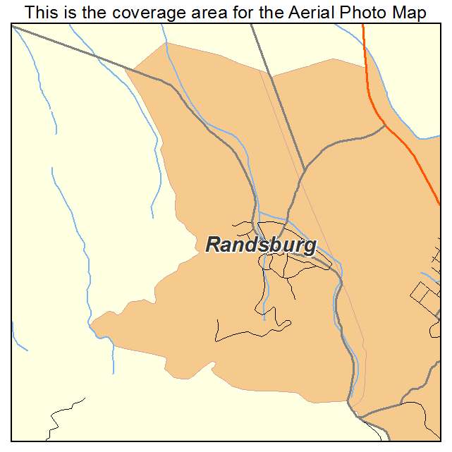 Randsburg, CA location map 
