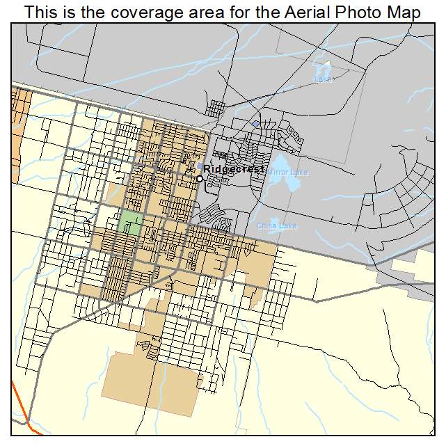 Ridgecrest, CA location map 