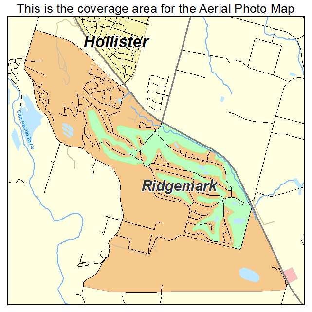 Ridgemark, CA location map 