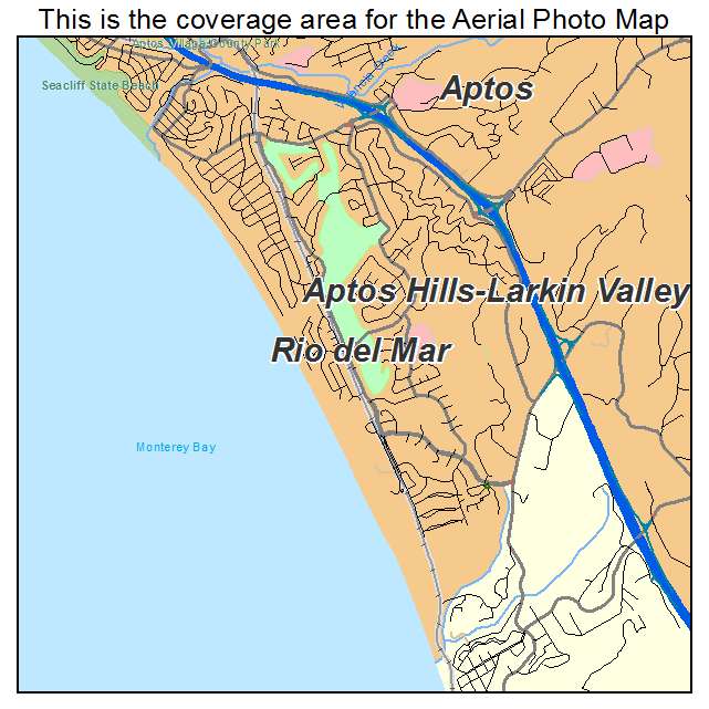 Rio del Mar, CA location map 