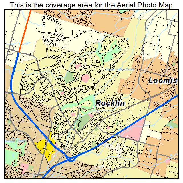 Rocklin, CA location map 