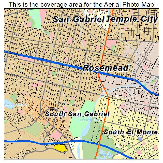 Rosemead, CA location map 