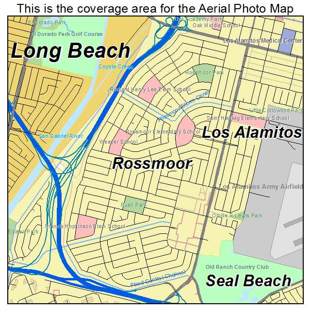 Rossmoor, CA location map 