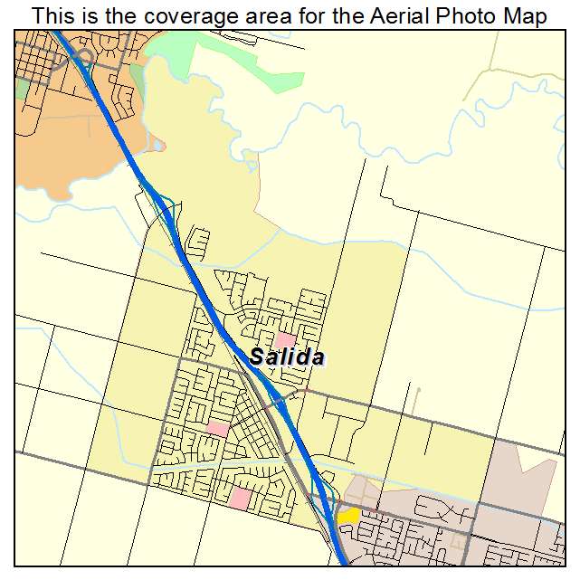 Salida, CA location map 