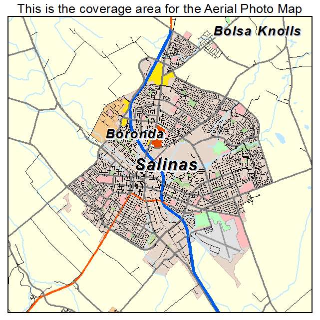 Salinas, CA location map 