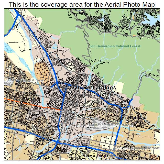 San Bernardino, CA location map 