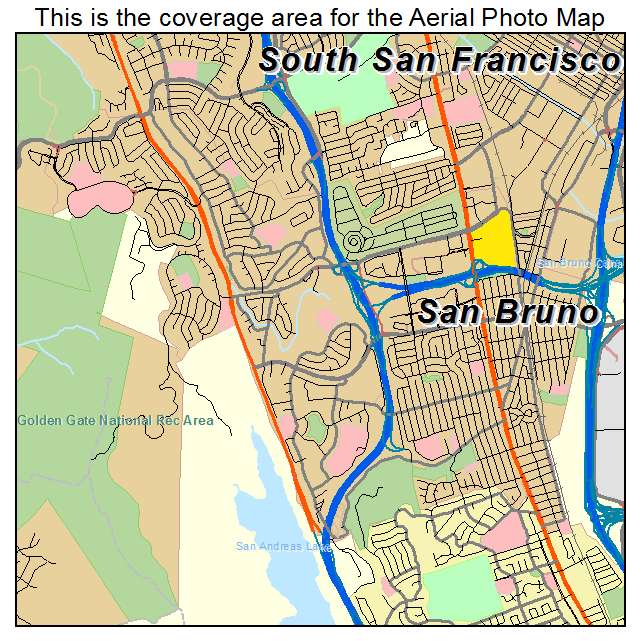 San Bruno, CA location map 