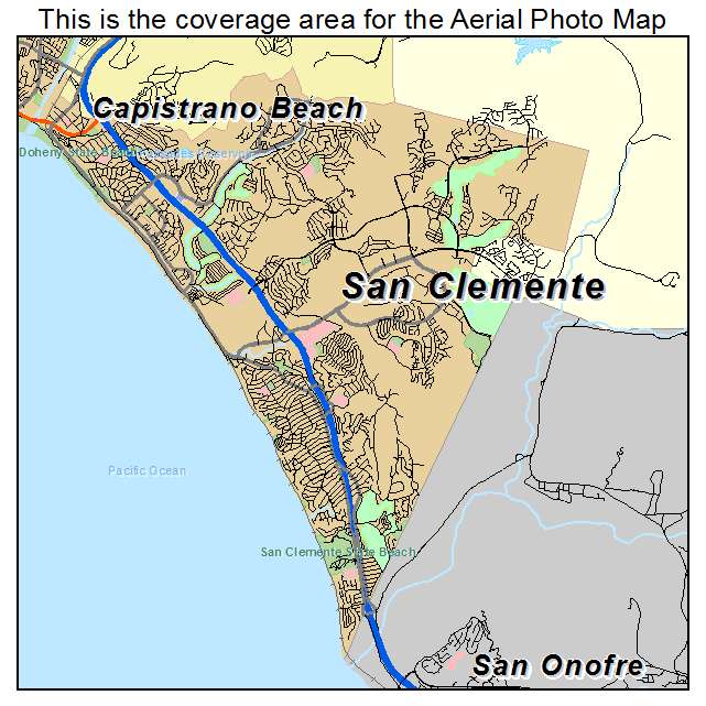 San Clemente, CA location map 