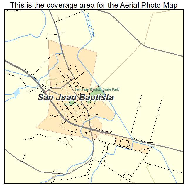 San Juan Bautista, CA location map 
