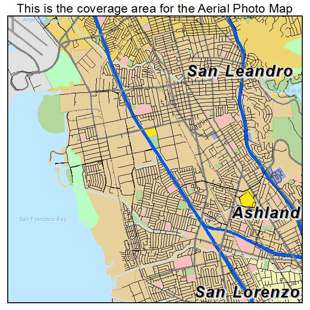 San Leandro, CA location map 