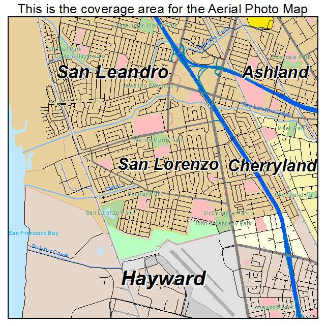 San Lorenzo, CA location map 
