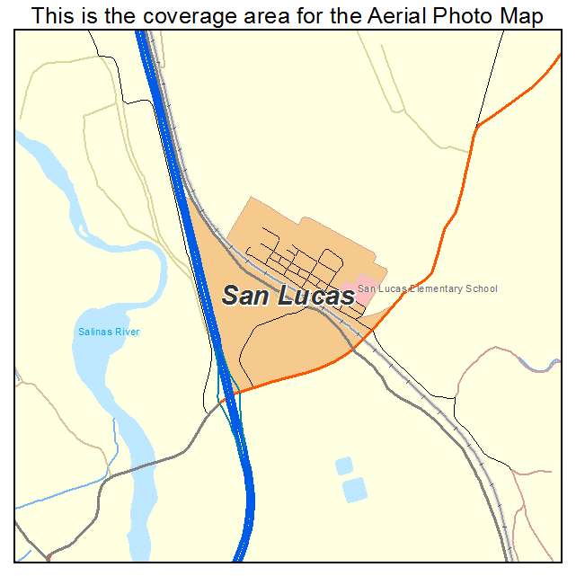 San Lucas, CA location map 