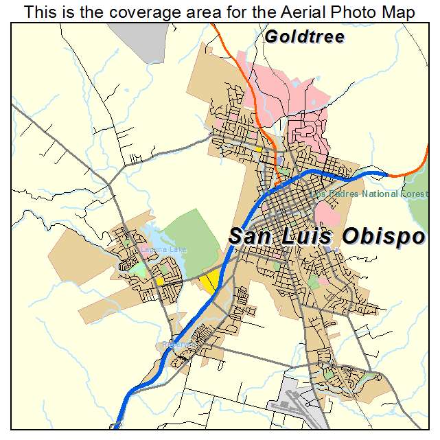 San Luis Obispo, CA location map 