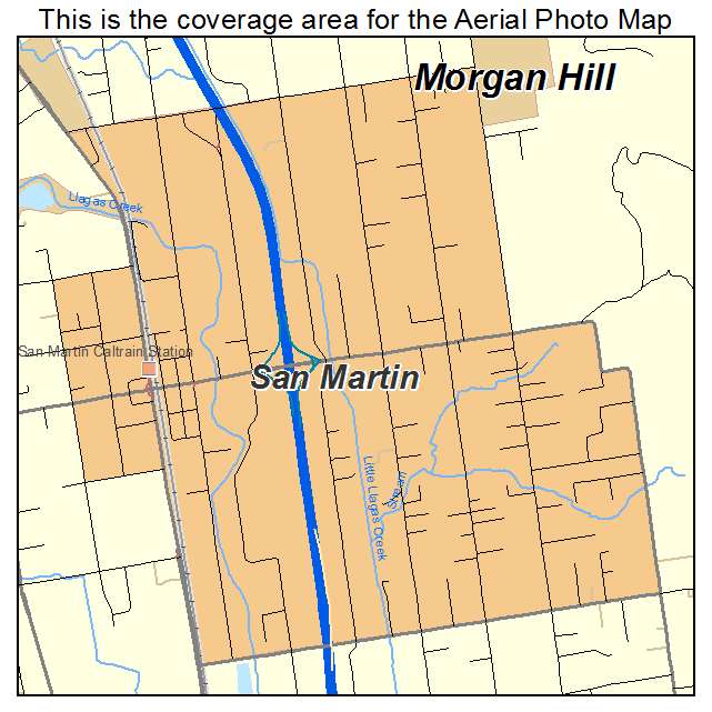 San Martin, CA location map 