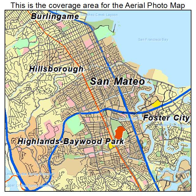 San Mateo, CA location map 
