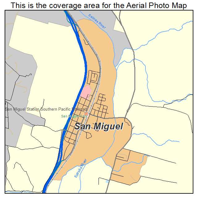 San Miguel, CA location map 