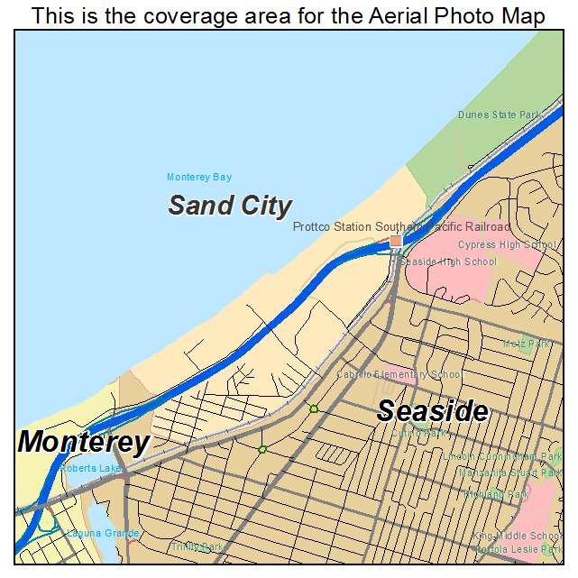 Sand City, CA location map 