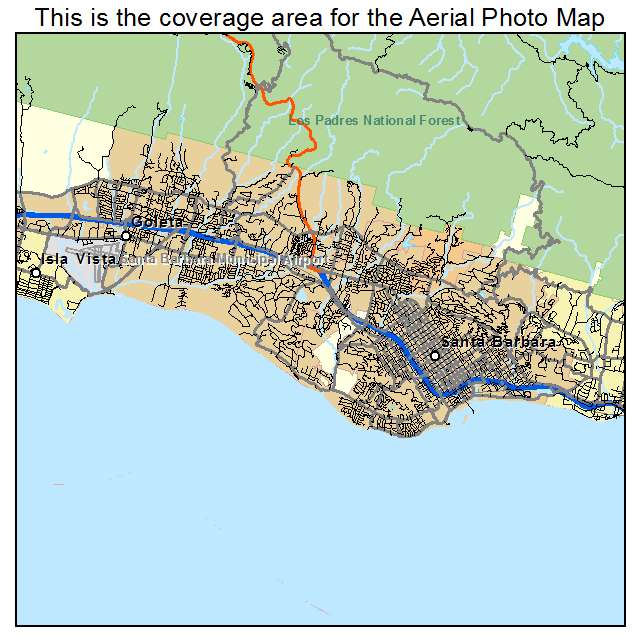 Santa Barbara, CA location map 