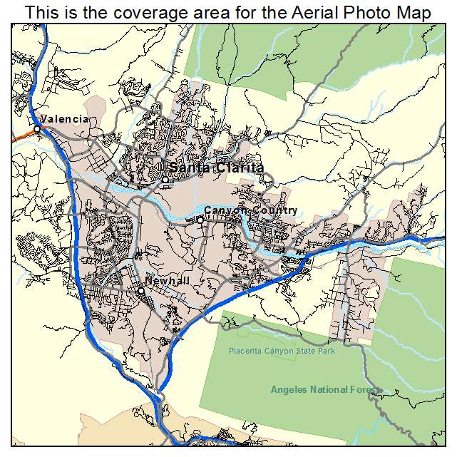 Santa Clarita, CA location map 