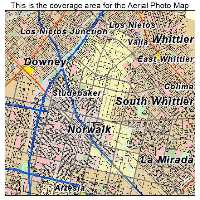 Santa Fe Springs, CA location map 