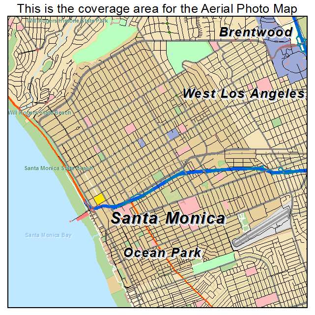 Santa Monica, CA location map 