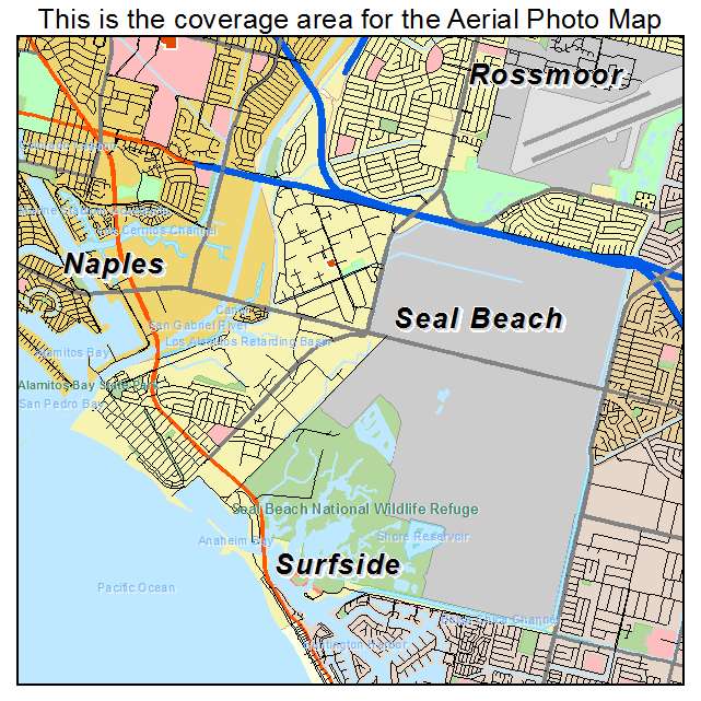 Seal Beach, CA location map 